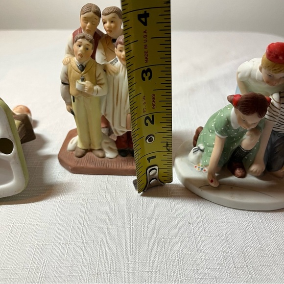The Danbury Mint puppy love, barbershop quartet, marbles champion Figurines. 4” - Picture 8 of 8